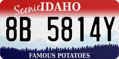 ID license plate 8B5814Y
