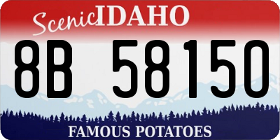 ID license plate 8B5815O