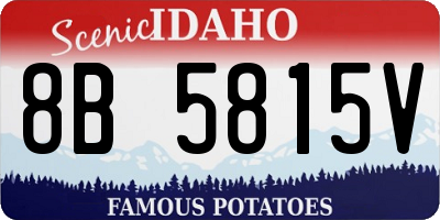 ID license plate 8B5815V