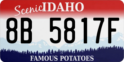 ID license plate 8B5817F