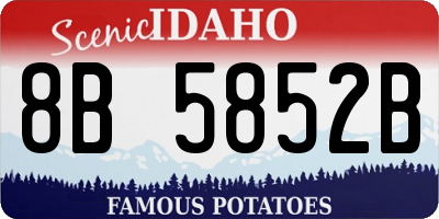 ID license plate 8B5852B