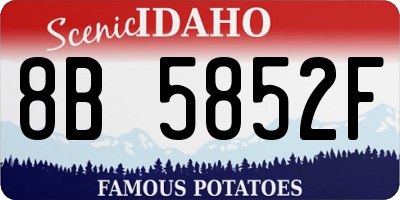 ID license plate 8B5852F