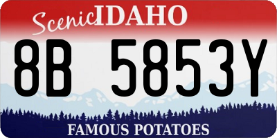 ID license plate 8B5853Y