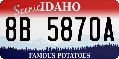 ID license plate 8B5870A