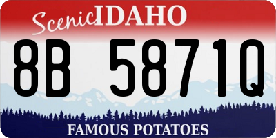 ID license plate 8B5871Q