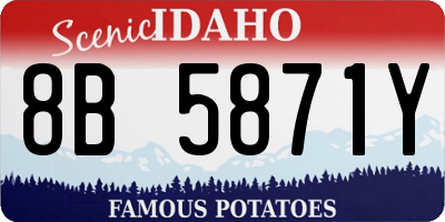 ID license plate 8B5871Y