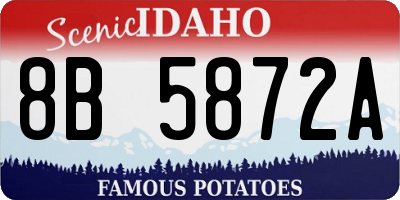 ID license plate 8B5872A