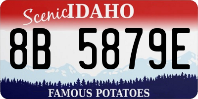 ID license plate 8B5879E