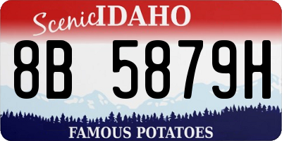 ID license plate 8B5879H