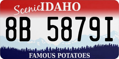 ID license plate 8B5879I