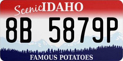 ID license plate 8B5879P