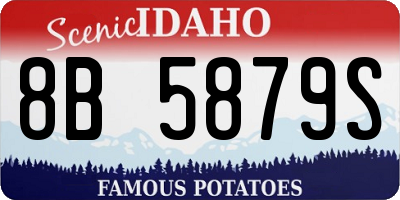 ID license plate 8B5879S