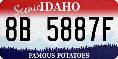 ID license plate 8B5887F