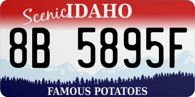 ID license plate 8B5895F