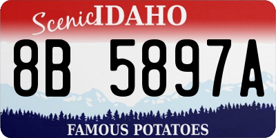 ID license plate 8B5897A