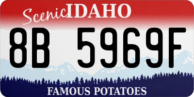 ID license plate 8B5969F