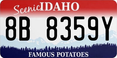 ID license plate 8B8359Y