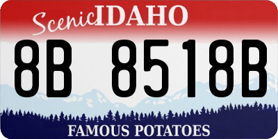 ID license plate 8B8518B
