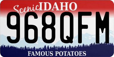 ID license plate 968QFM