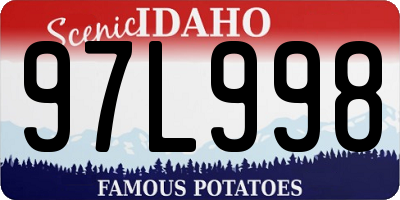 ID license plate 97L998