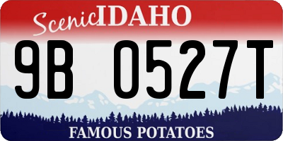 ID license plate 9B0527T