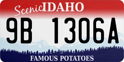 ID license plate 9B1306A