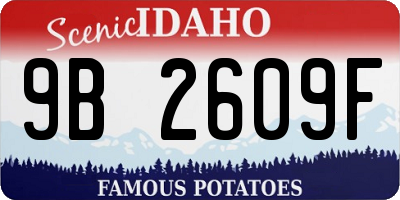 ID license plate 9B2609F