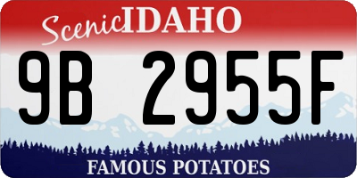 ID license plate 9B2955F