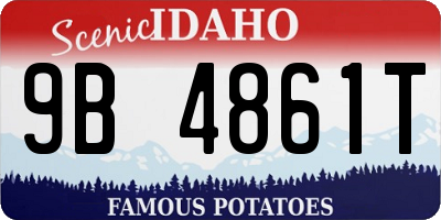 ID license plate 9B4861T