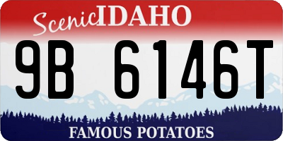 ID license plate 9B6146T