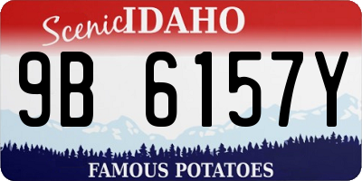 ID license plate 9B6157Y