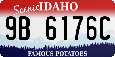 ID license plate 9B6176C
