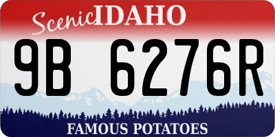 ID license plate 9B6276R