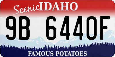 ID license plate 9B6440F