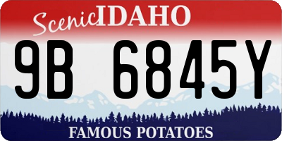 ID license plate 9B6845Y