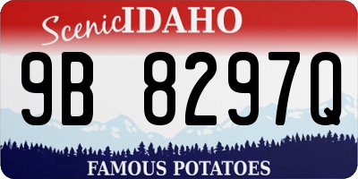 ID license plate 9B8297Q