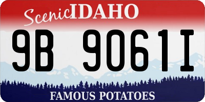 ID license plate 9B9061I