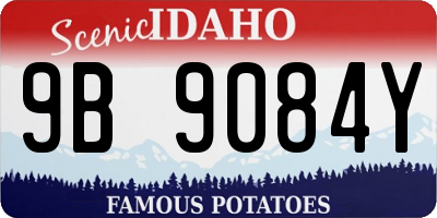 ID license plate 9B9084Y