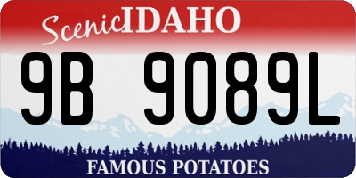 ID license plate 9B9089L