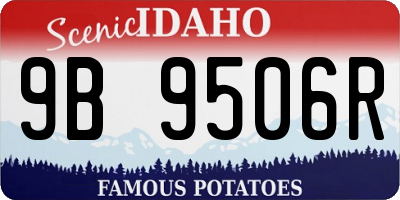 ID license plate 9B9506R