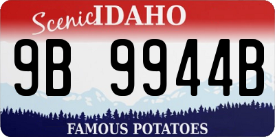 ID license plate 9B9944B