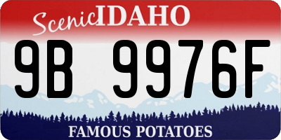 ID license plate 9B9976F