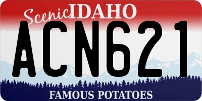 ID license plate ACN621