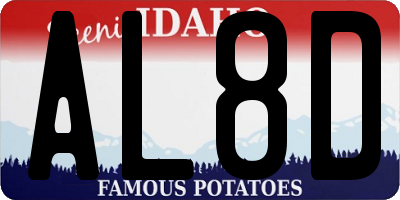 ID license plate AL8D