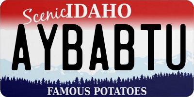 ID license plate AYBABTU