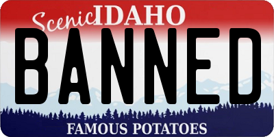 ID license plate BANNED