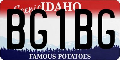 ID license plate BG1BG