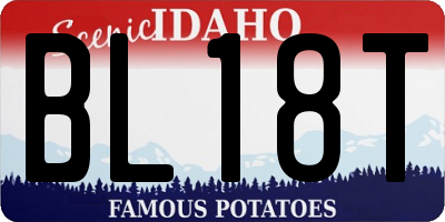 ID license plate BL18T