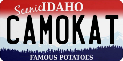 ID license plate CAMOKAT