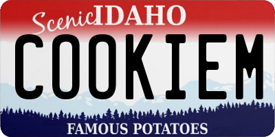 ID license plate COOKIEM